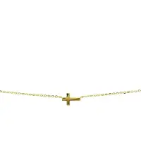 The Jewelry Collection Geelgouden Collier kruis 1 4017415