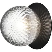Nuura Design wandlamp Liila 1 Medium, dimbaar, zwart, Badkamer, metaal, Design, Wandlamp design
