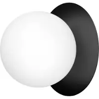 Nuura Liila 1 Wand/Plafondlamp Black | Opal White | Large