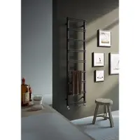 Instamat Emma design handdoekradiator 159.2x50cm zwart mat 455W