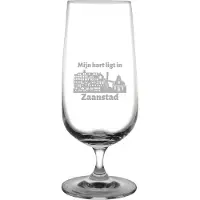 Fusion Gegraveerde bierglas op voet 41cl Zaanstad