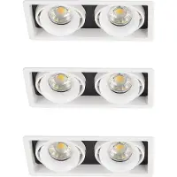 Ks Verlichting Inbouwspot Bjorn 2 wit set 3 stuks