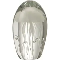 J-Line prese-papier Kwal - glas - wit - small