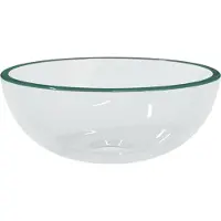 vidaXL Wasbak 30x12 cm gehard glas transparant