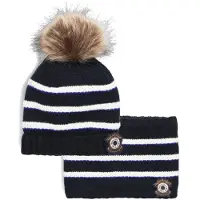 Ikks Baby Mutsen Set Tricot - Blauw - Maat 45CM