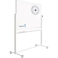 Smit Visual Whiteboard Verrijdbaar - Dubbelzijdig - Magnetisch - Emaille 100 x 150
