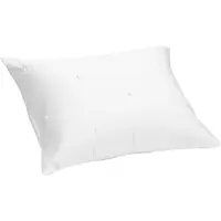 Yumeko Kussensloop Katoensatijn 50x60 Wit - Eco, Bio & Fairtrade