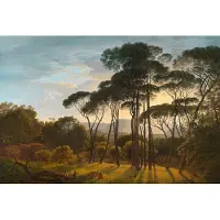 Living Walls Fotobehang ItalianLandschaft DD118818 History of Art Groen Blauw Vlies 270 x 400 cm (4 delen) Fotobehang