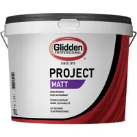 Glidden Project Matt | Matte Muurverf 10 LTR - Wit