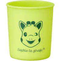 Sophie de Giraf Beker - Kinder servies - Drinkbeker - Vaatwasser- en magnetronbestendig - Siliconen - In witte/rode geschenkdoos - Groen