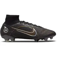 Nike Mercurial Superfly 8 Elite Gras Voetbalschoenen (FG) Zwart Donkergrijs Goud | Maat 40