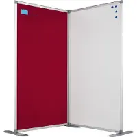 Smit Visual Scheidingswand dubbelzijdig - Whiteboard - 180x80 cm