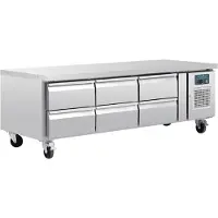 Polar GN laag model koelwerkbank 6 laden