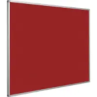 Smit Visual Prikbord bulletin 16mm rood - 120x180 cm