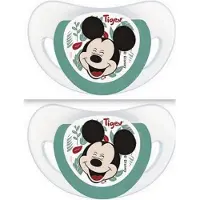 Tigex fopspen, 2 stuks, Disney baby Mickey - groen 6-18 maanden