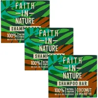 Faith In Nature - Shampoo Bar Coconut & Shea Butter - 3 Pak