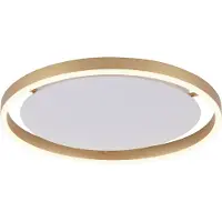 JUST LIGHT LED-plafondlamp Ritus, dimbaar, brons / oud-messing, Woon-/ Eetkamer, Aluminium, Modern, LED plafondlamp