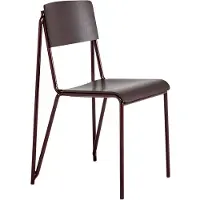 HAY Stoel Petit Standard Dark Bordeaux Powder Coated Steel 4 Leg Base Standard Glider Dark Bordeaux