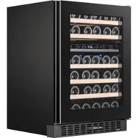 Temptech Oslo Wijnkoelkast OX60DX 2 Zones Zwart