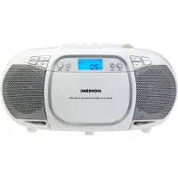 Medion LIFE E66476 Boombox | CD/MP3-speler | LC-display | PLL-FM | muziekweergave vanaf USB-stick | 2 x 20 Watt max.