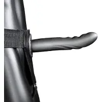 Shots - Ouch! Ouch! by Shots - Textured Curved Hollow Strap-On - 8 / 20 cm