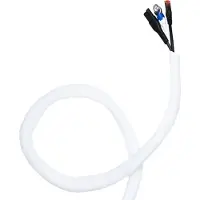 Cavus polyester kabelsleeve zelfsluitend - 19mm / wit - 1,5 meter