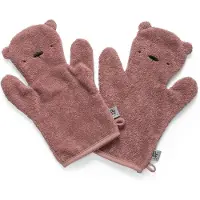 Sebra - Washandje Beer (Set van 2) - Blossom Pink