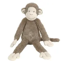 Happy horse Aap Mickey Knuffel 32cm - Bruin - Baby knuffel
