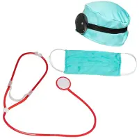 Boland Dokters set luxe | verkleedset arts (zwart en groen en rood)
