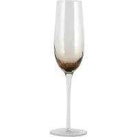 Nordal Garo champagne glazen bruin - set van 8 stuks