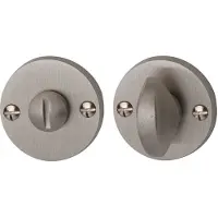 Hardbrass Tonda toilet-/badkamersluiting 8mm - mat nikkel