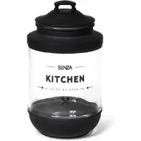 Senza Glazen Voorraadpot KITCHEN - Zwart