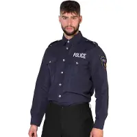 Boland politieblouse heren polyester donkerblauw