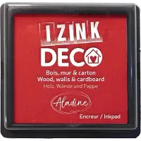 Aladine inktkussen rood XL voor knutselen en decoratie - 8x8 cm.