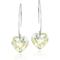 Montebello Oorbellen Pippa HZ100 - Swarovski Hart - 925 Zilver Gerhod. - Ø14mm - 40mm