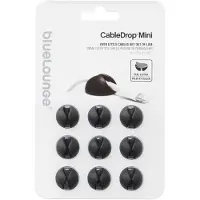 Bluelounge CableDrop Mini Câble de Fixation/Maintien pour Universel Noir