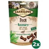 Carnilove 2x200 gr soft snack eend / rozemarijn hondensnack