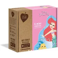 Clementoni mini legpuzzels Princess meisjes karton roze 4 delig