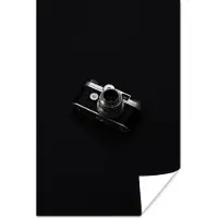 PosterMonkey Poster Zwart - Camera - Design - Wit - 20x30 cm - Kerstversiering - Kerstdecoratie voor binnen - Kerstmis