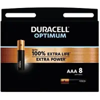Duracell Alkaline Optimum Batterij AAA 8 Pack