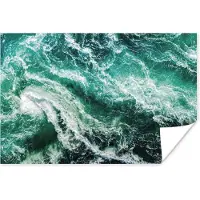 PosterMonkey Poster Oceaan - Water - Zee - Luxe - Groen - Turquoise - 30x20 cm