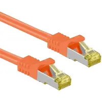 Goobay S/FTP CAT7 10 Gigabit netwerkkabel / oranje - LSZH - 25 meter
