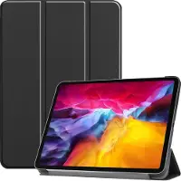 Mobigear Tablethoes geschikt voor Apple iPad Pro 11 Inch (2022) Hoes | Tri-Fold Bookcase - Zwart