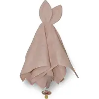 SAGA Copenhagen - Knuffeldoekje - Fopspeendoekje - Konijn - Snoppa Misty Rose - 40x40cm - Organisch katoen