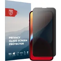 Rosso Privacy Screen Protector Geschikt voor de Apple iPhone 14 Plus - 9H Gehard Glas - Case Friendly Tempered Glass - Eenvoudige Installatie