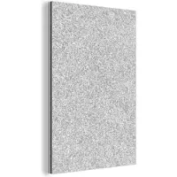 MuchoWow Wanddecoratie Metaal - Aluminium Schilderij Industrieel - Graniet - Structuur - Grijs - Design - 40x60 cm - Dibond - Foto op aluminium - Industriële muurdecoratie - Voor de woonkamer/slaapkamer