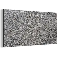 MuchoWow Wanddecoratie Metaal - Aluminium Schilderij Industrieel - Graniet - Industrieel - Design - Grijs - 80x40 cm - Dibond - Foto op aluminium - Industriële muurdecoratie - Voor de woonkamer/slaapkamer