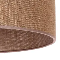 Duolla Lampenkap Roller, lichtbruin, Ø 50 cm, hoogte 24 cm Roller, bruin / roest, Textiel / Stof / Zijde