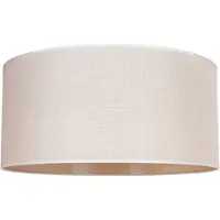 Duolla Lampenkap Roller, beige, Ø 50 cm, hoogte 24 cm Roller, Textiel / Stof / Zijde