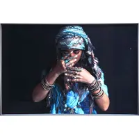 Ptmd collection PTMD Melani Glass Art wall picture woman blue (Blauw, 120x80cm)